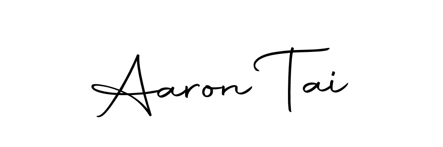 How to make Aaron Tai name signature. Use Autography-DOLnW style for creating short signs online. This is the latest handwritten sign. Aaron Tai signature style 10 images and pictures png