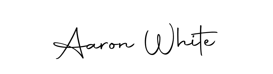 Also we have Aaron White name is the best signature style. Create professional handwritten signature collection using Autography-DOLnW autograph style. Aaron White signature style 10 images and pictures png