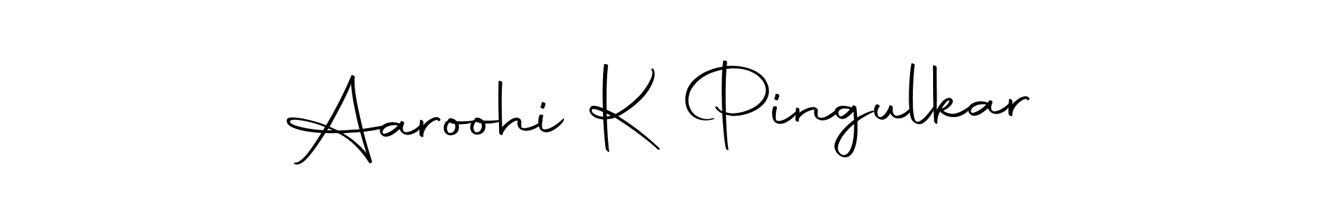 Use a signature maker to create a handwritten signature online. With this signature software, you can design (Autography-DOLnW) your own signature for name Aaroohi K Pingulkar. Aaroohi K Pingulkar signature style 10 images and pictures png
