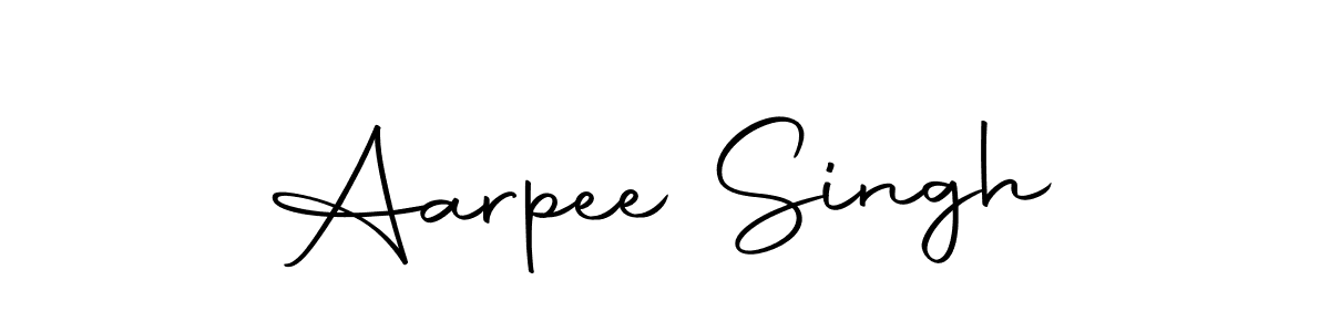 Similarly Autography-DOLnW is the best handwritten signature design. Signature creator online .You can use it as an online autograph creator for name Aarpee Singh. Aarpee Singh signature style 10 images and pictures png