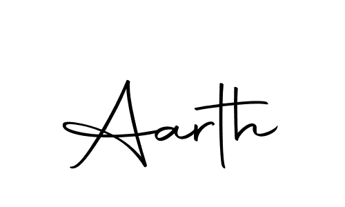 Make a beautiful signature design for name Aarth. With this signature (Autography-DOLnW) style, you can create a handwritten signature for free. Aarth signature style 10 images and pictures png