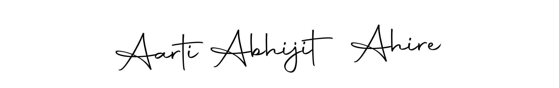 Check out images of Autograph of Aarti Abhijit Ahire name. Actor Aarti Abhijit Ahire Signature Style. Autography-DOLnW is a professional sign style online. Aarti Abhijit Ahire signature style 10 images and pictures png