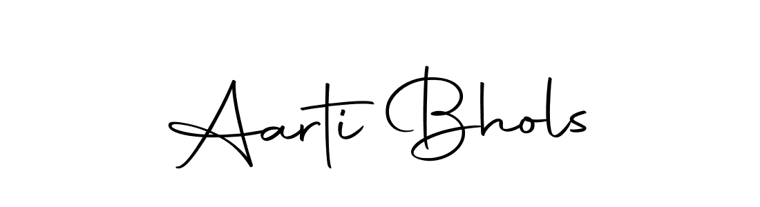 You can use this online signature creator to create a handwritten signature for the name Aarti Bhols. This is the best online autograph maker. Aarti Bhols signature style 10 images and pictures png