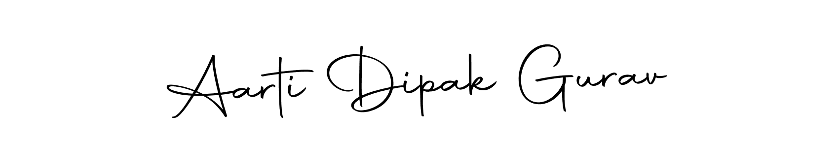 Make a beautiful signature design for name Aarti Dipak Gurav. Use this online signature maker to create a handwritten signature for free. Aarti Dipak Gurav signature style 10 images and pictures png