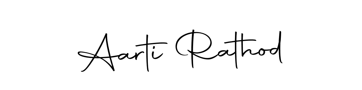 Create a beautiful signature design for name Aarti Rathod. With this signature (Autography-DOLnW) fonts, you can make a handwritten signature for free. Aarti Rathod signature style 10 images and pictures png