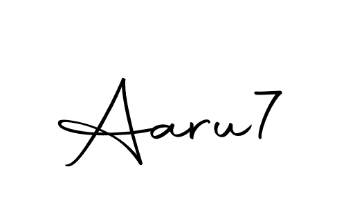 Design your own signature with our free online signature maker. With this signature software, you can create a handwritten (Autography-DOLnW) signature for name Aaru7. Aaru7 signature style 10 images and pictures png