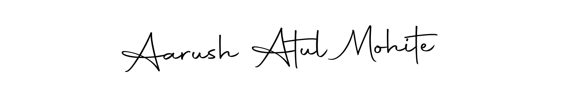 Autography-DOLnW is a professional signature style that is perfect for those who want to add a touch of class to their signature. It is also a great choice for those who want to make their signature more unique. Get Aarush Atul Mohite name to fancy signature for free. Aarush Atul Mohite signature style 10 images and pictures png