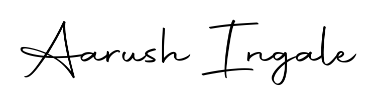Use a signature maker to create a handwritten signature online. With this signature software, you can design (Autography-DOLnW) your own signature for name Aarush Ingale. Aarush Ingale signature style 10 images and pictures png