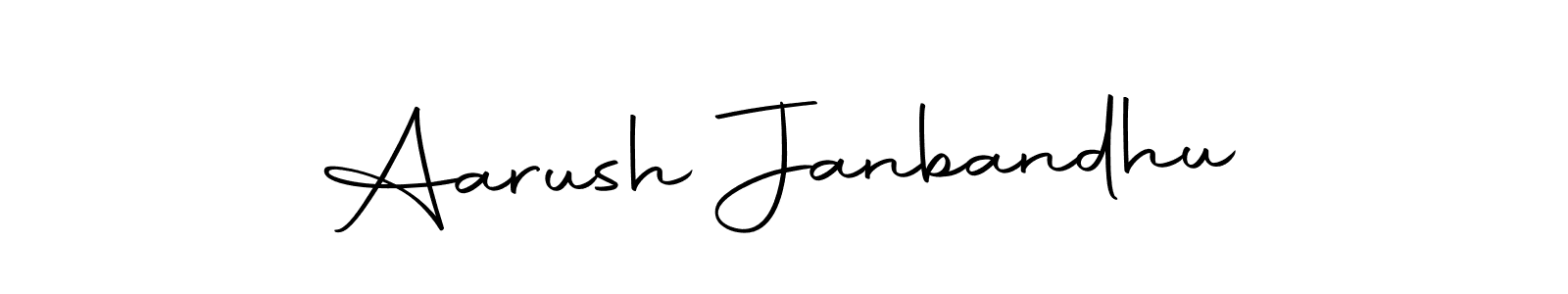 You can use this online signature creator to create a handwritten signature for the name Aarush Janbandhu. This is the best online autograph maker. Aarush Janbandhu signature style 10 images and pictures png