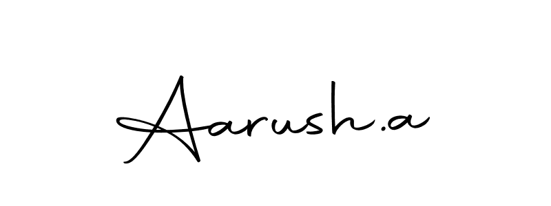 Make a beautiful signature design for name Aarush.a. Use this online signature maker to create a handwritten signature for free. Aarush.a signature style 10 images and pictures png