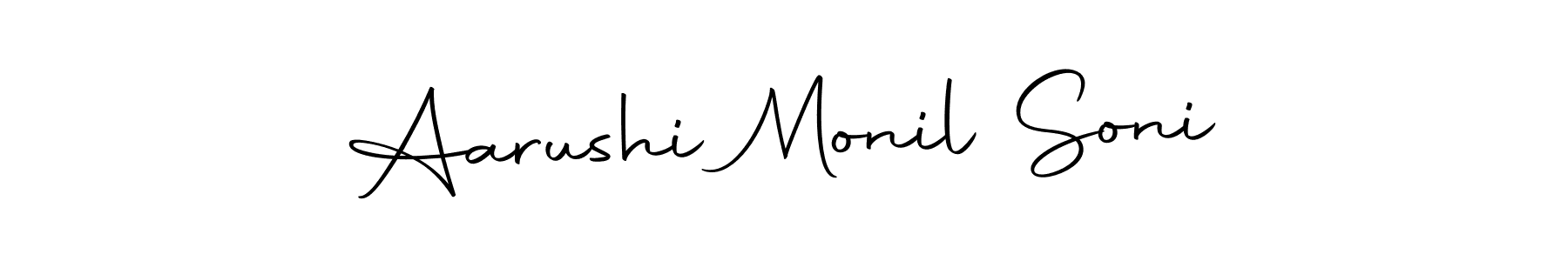 It looks lik you need a new signature style for name Aarushi Monil Soni. Design unique handwritten (Autography-DOLnW) signature with our free signature maker in just a few clicks. Aarushi Monil Soni signature style 10 images and pictures png