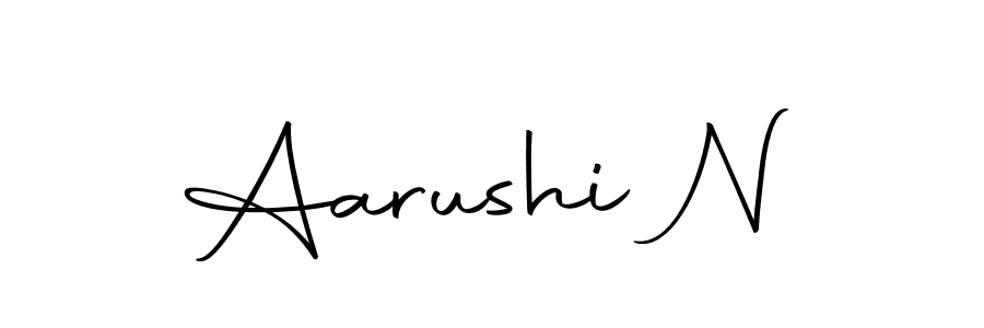 Create a beautiful signature design for name Aarushi N. With this signature (Autography-DOLnW) fonts, you can make a handwritten signature for free. Aarushi N signature style 10 images and pictures png