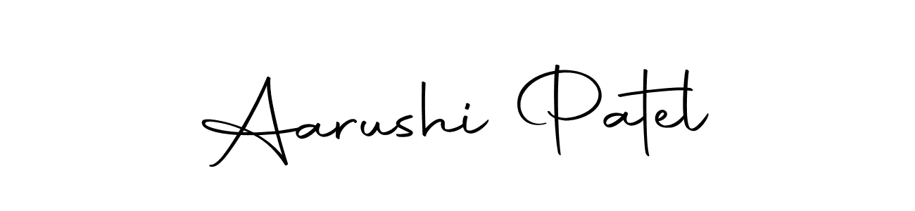 Make a beautiful signature design for name Aarushi Patel. Use this online signature maker to create a handwritten signature for free. Aarushi Patel signature style 10 images and pictures png