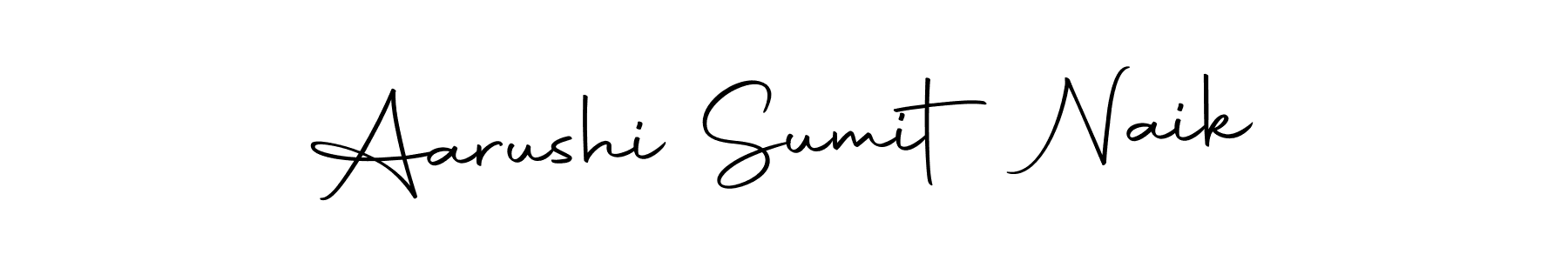 Make a beautiful signature design for name Aarushi Sumit Naik. With this signature (Autography-DOLnW) style, you can create a handwritten signature for free. Aarushi Sumit Naik signature style 10 images and pictures png