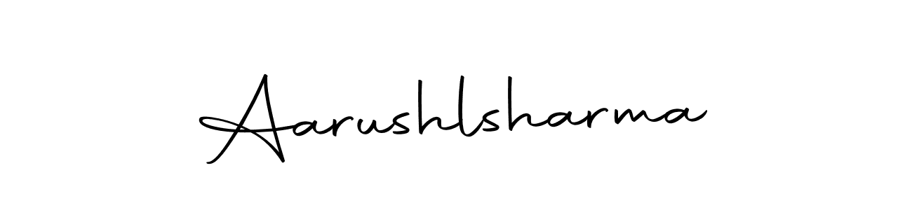 How to make Aarushlsharma name signature. Use Autography-DOLnW style for creating short signs online. This is the latest handwritten sign. Aarushlsharma signature style 10 images and pictures png