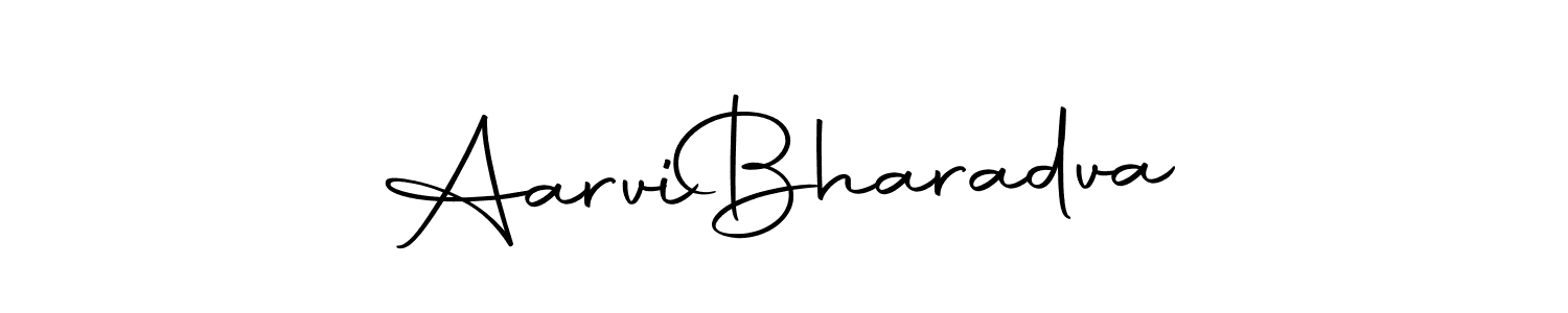 Create a beautiful signature design for name Aarvi  Bharadva. With this signature (Autography-DOLnW) fonts, you can make a handwritten signature for free. Aarvi  Bharadva signature style 10 images and pictures png