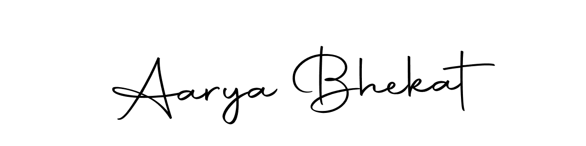 Design your own signature with our free online signature maker. With this signature software, you can create a handwritten (Autography-DOLnW) signature for name Aarya Bhekat. Aarya Bhekat signature style 10 images and pictures png