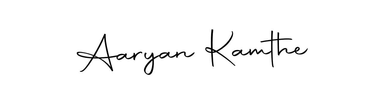 Use a signature maker to create a handwritten signature online. With this signature software, you can design (Autography-DOLnW) your own signature for name Aaryan Kamthe. Aaryan Kamthe signature style 10 images and pictures png
