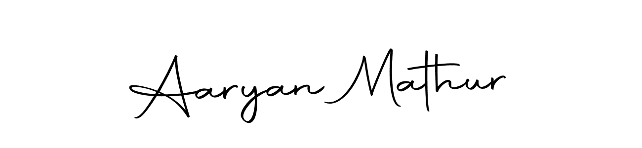Make a beautiful signature design for name Aaryan Mathur. With this signature (Autography-DOLnW) style, you can create a handwritten signature for free. Aaryan Mathur signature style 10 images and pictures png