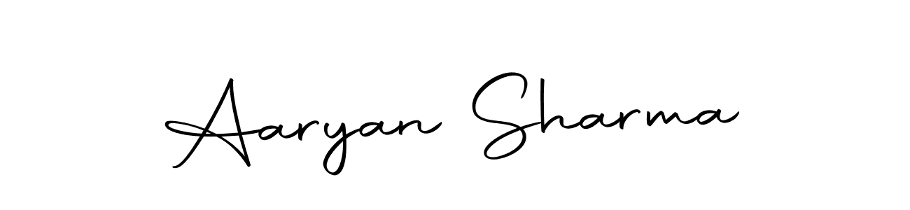 Use a signature maker to create a handwritten signature online. With this signature software, you can design (Autography-DOLnW) your own signature for name Aaryan Sharma. Aaryan Sharma signature style 10 images and pictures png