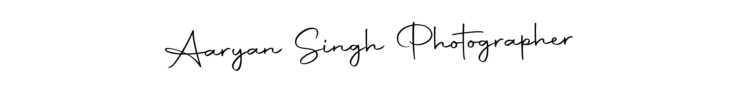 You should practise on your own different ways (Autography-DOLnW) to write your name (Aaryan Singh Photographer) in signature. don't let someone else do it for you. Aaryan Singh Photographer signature style 10 images and pictures png