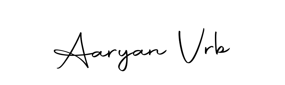 It looks lik you need a new signature style for name Aaryan Vrb. Design unique handwritten (Autography-DOLnW) signature with our free signature maker in just a few clicks. Aaryan Vrb signature style 10 images and pictures png