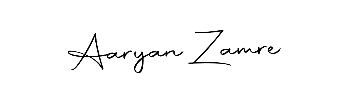 Create a beautiful signature design for name Aaryan Zamre. With this signature (Autography-DOLnW) fonts, you can make a handwritten signature for free. Aaryan Zamre signature style 10 images and pictures png