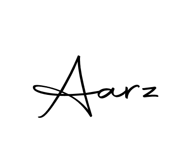Use a signature maker to create a handwritten signature online. With this signature software, you can design (Autography-DOLnW) your own signature for name Aarz. Aarz signature style 10 images and pictures png