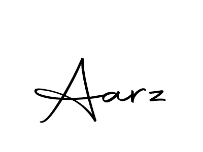 How to make Aarz signature? Autography-DOLnW is a professional autograph style. Create handwritten signature for Aarz name. Aarz signature style 10 images and pictures png