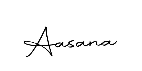Use a signature maker to create a handwritten signature online. With this signature software, you can design (Autography-DOLnW) your own signature for name Aasana. Aasana signature style 10 images and pictures png