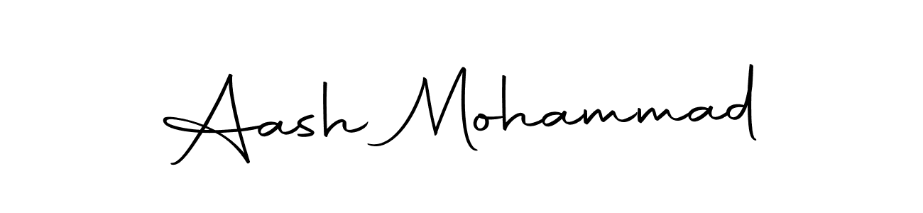 Create a beautiful signature design for name Aash Mohammad. With this signature (Autography-DOLnW) fonts, you can make a handwritten signature for free. Aash Mohammad signature style 10 images and pictures png