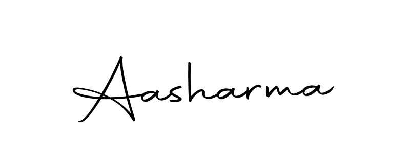 Design your own signature with our free online signature maker. With this signature software, you can create a handwritten (Autography-DOLnW) signature for name Aasharma. Aasharma signature style 10 images and pictures png