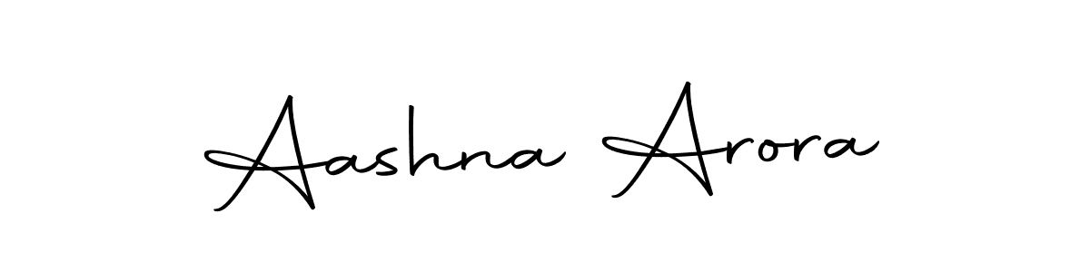 Design your own signature with our free online signature maker. With this signature software, you can create a handwritten (Autography-DOLnW) signature for name Aashna Arora. Aashna Arora signature style 10 images and pictures png