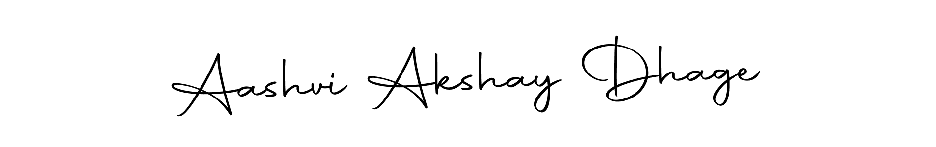Make a short Aashvi Akshay Dhage signature style. Manage your documents anywhere anytime using Autography-DOLnW. Create and add eSignatures, submit forms, share and send files easily. Aashvi Akshay Dhage signature style 10 images and pictures png