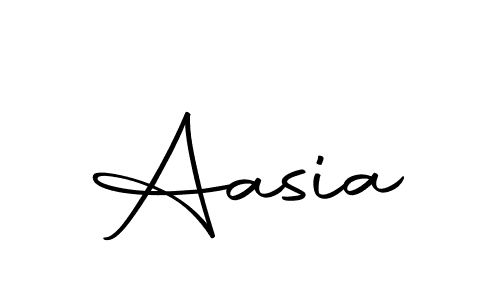 Use a signature maker to create a handwritten signature online. With this signature software, you can design (Autography-DOLnW) your own signature for name Aasia. Aasia signature style 10 images and pictures png