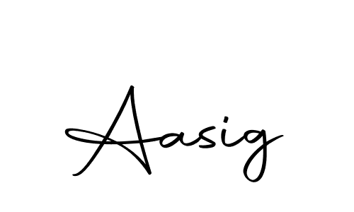 Design your own signature with our free online signature maker. With this signature software, you can create a handwritten (Autography-DOLnW) signature for name Aasig. Aasig signature style 10 images and pictures png