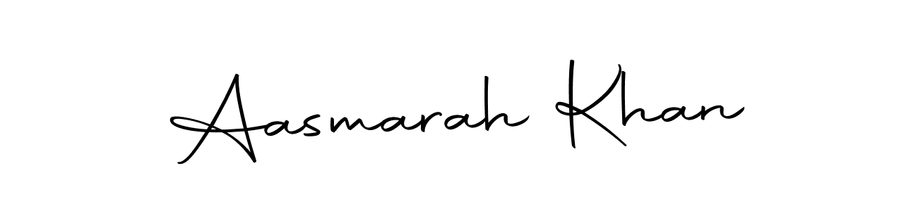 Make a short Aasmarah Khan signature style. Manage your documents anywhere anytime using Autography-DOLnW. Create and add eSignatures, submit forms, share and send files easily. Aasmarah Khan signature style 10 images and pictures png