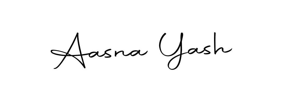 Also we have Aasna Yash name is the best signature style. Create professional handwritten signature collection using Autography-DOLnW autograph style. Aasna Yash signature style 10 images and pictures png
