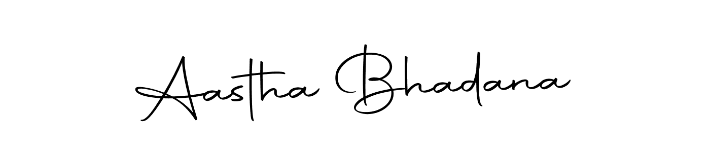 Create a beautiful signature design for name Aastha Bhadana. With this signature (Autography-DOLnW) fonts, you can make a handwritten signature for free. Aastha Bhadana signature style 10 images and pictures png