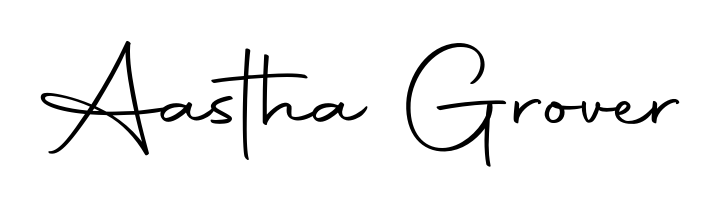 Design your own signature with our free online signature maker. With this signature software, you can create a handwritten (Autography-DOLnW) signature for name Aastha Grover. Aastha Grover signature style 10 images and pictures png