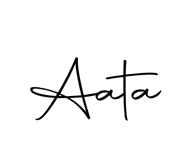 Design your own signature with our free online signature maker. With this signature software, you can create a handwritten (Autography-DOLnW) signature for name Aata. Aata signature style 10 images and pictures png