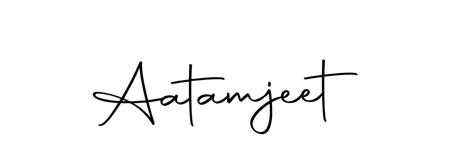 Also we have Aatamjeet name is the best signature style. Create professional handwritten signature collection using Autography-DOLnW autograph style. Aatamjeet signature style 10 images and pictures png