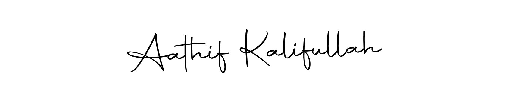 Make a beautiful signature design for name Aathif Kalifullah. Use this online signature maker to create a handwritten signature for free. Aathif Kalifullah signature style 10 images and pictures png