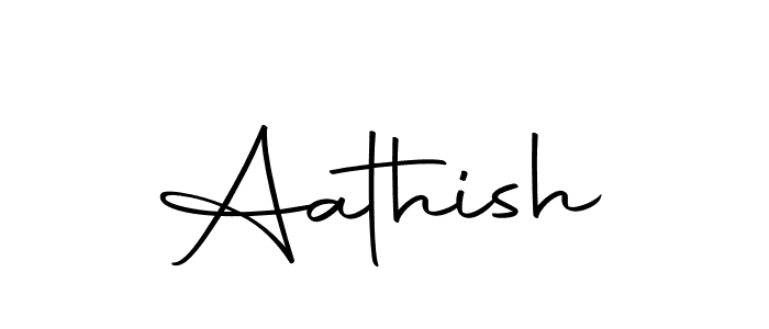 Design your own signature with our free online signature maker. With this signature software, you can create a handwritten (Autography-DOLnW) signature for name Aathish. Aathish signature style 10 images and pictures png