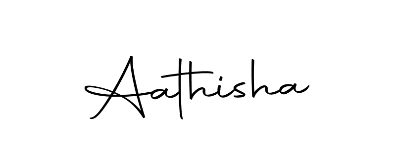 Use a signature maker to create a handwritten signature online. With this signature software, you can design (Autography-DOLnW) your own signature for name Aathisha. Aathisha signature style 10 images and pictures png