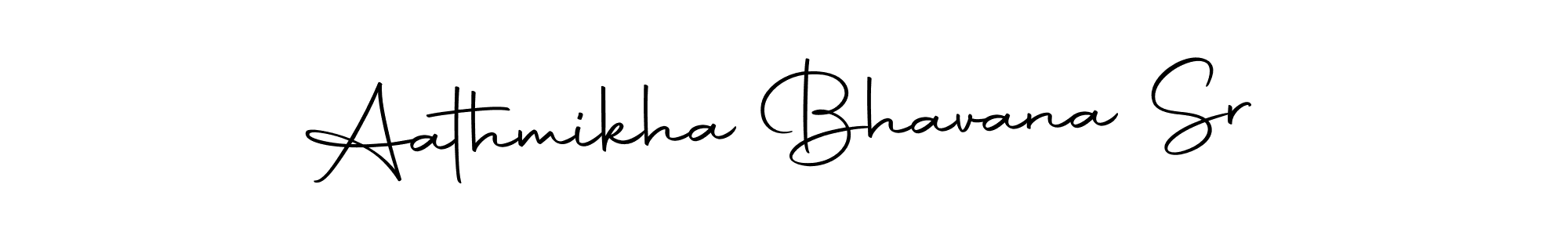 How to make Aathmikha Bhavana Sr name signature. Use Autography-DOLnW style for creating short signs online. This is the latest handwritten sign. Aathmikha Bhavana Sr signature style 10 images and pictures png