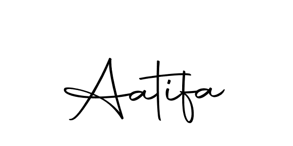 How to make Aatifa name signature. Use Autography-DOLnW style for creating short signs online. This is the latest handwritten sign. Aatifa signature style 10 images and pictures png