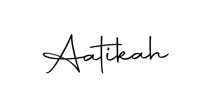 Make a beautiful signature design for name Aatikah. Use this online signature maker to create a handwritten signature for free. Aatikah signature style 10 images and pictures png