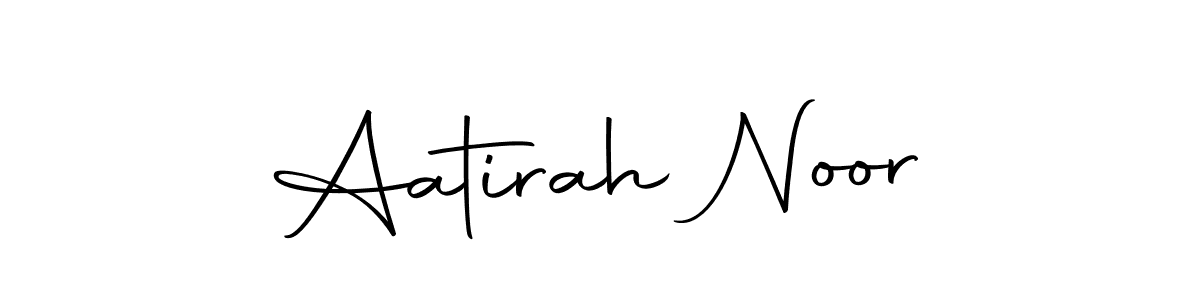 Make a beautiful signature design for name Aatirah Noor. With this signature (Autography-DOLnW) style, you can create a handwritten signature for free. Aatirah Noor signature style 10 images and pictures png