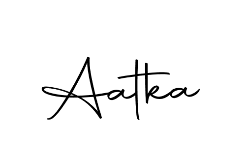 The best way (Autography-DOLnW) to make a short signature is to pick only two or three words in your name. The name Aatka include a total of six letters. For converting this name. Aatka signature style 10 images and pictures png